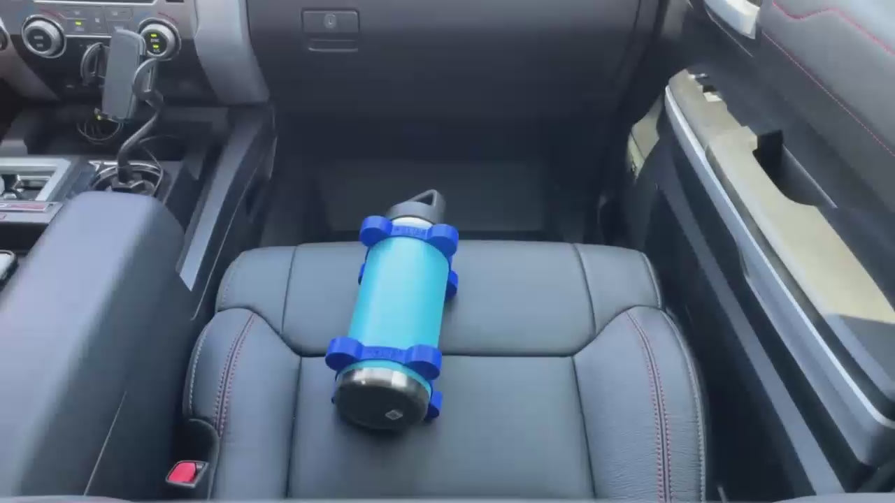 Bottle Grip Blue Seat Stopping Video